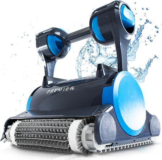 Robotic Pool Cleaner (2025 Model) with Multimedia, Oversized Leaf Bag, Standard & Ultrafine Filters, Weekly Timer, Waterline Cleaning & More for In-ground Swimming Pools up to 50ft