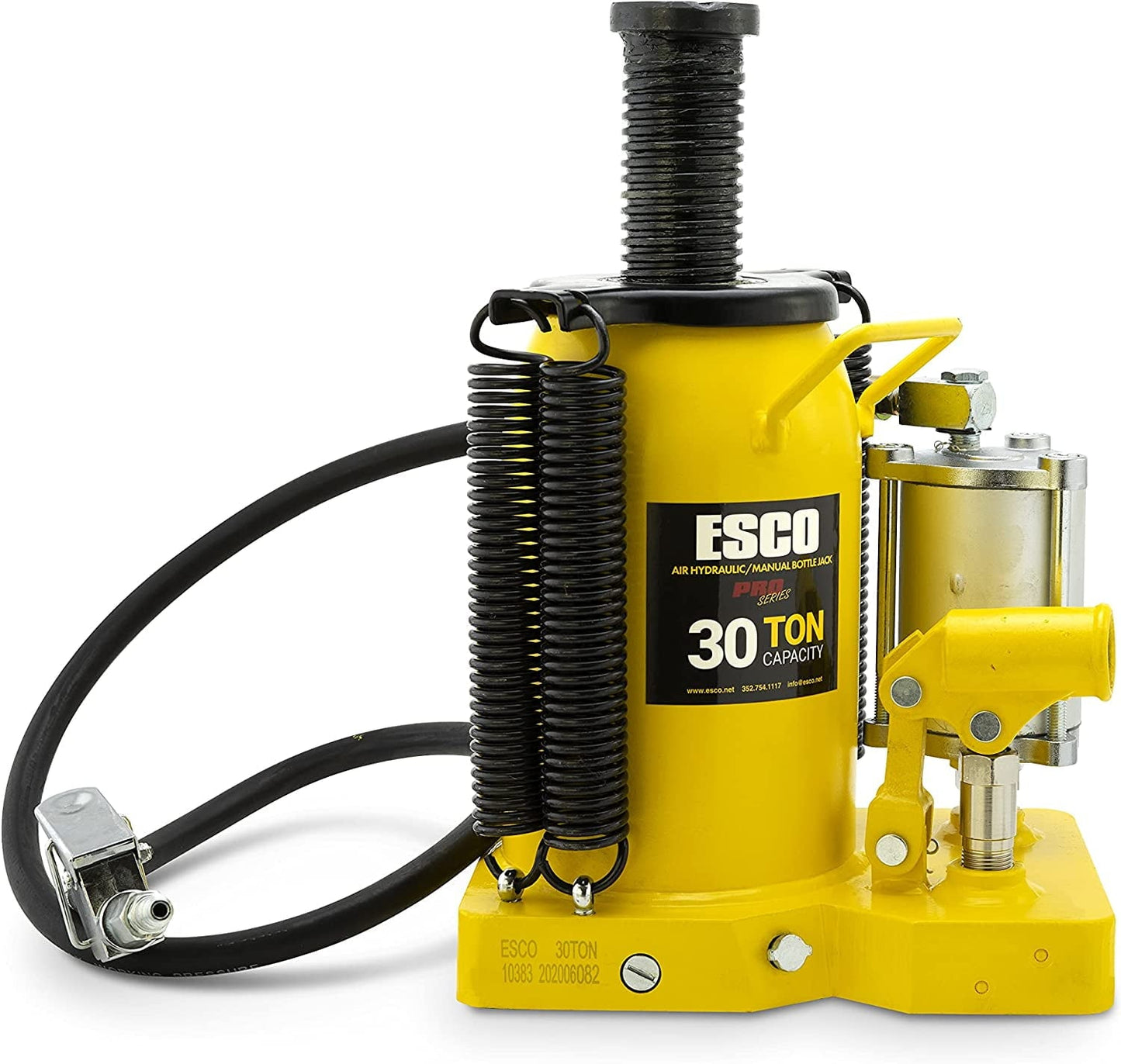 30 Ton Pro Series Air Hydraulic Bottle Jack – Heavy Duty Lifting for Automotive and Industrial Use