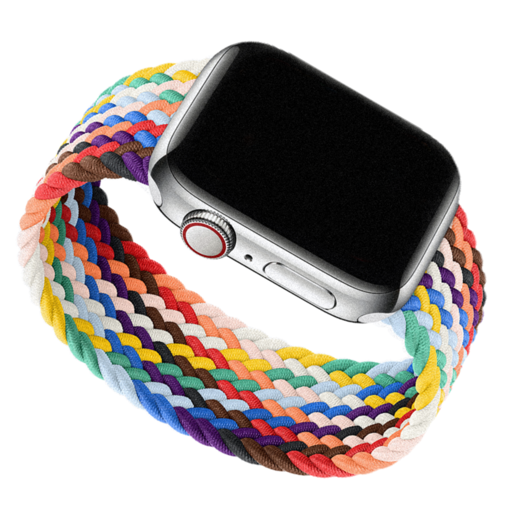 Vibrant Braided Solo Loop Apple Watch Bands