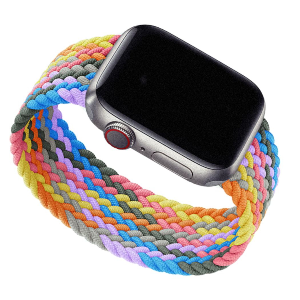 Vibrant Braided Solo Loop Apple Watch Bands