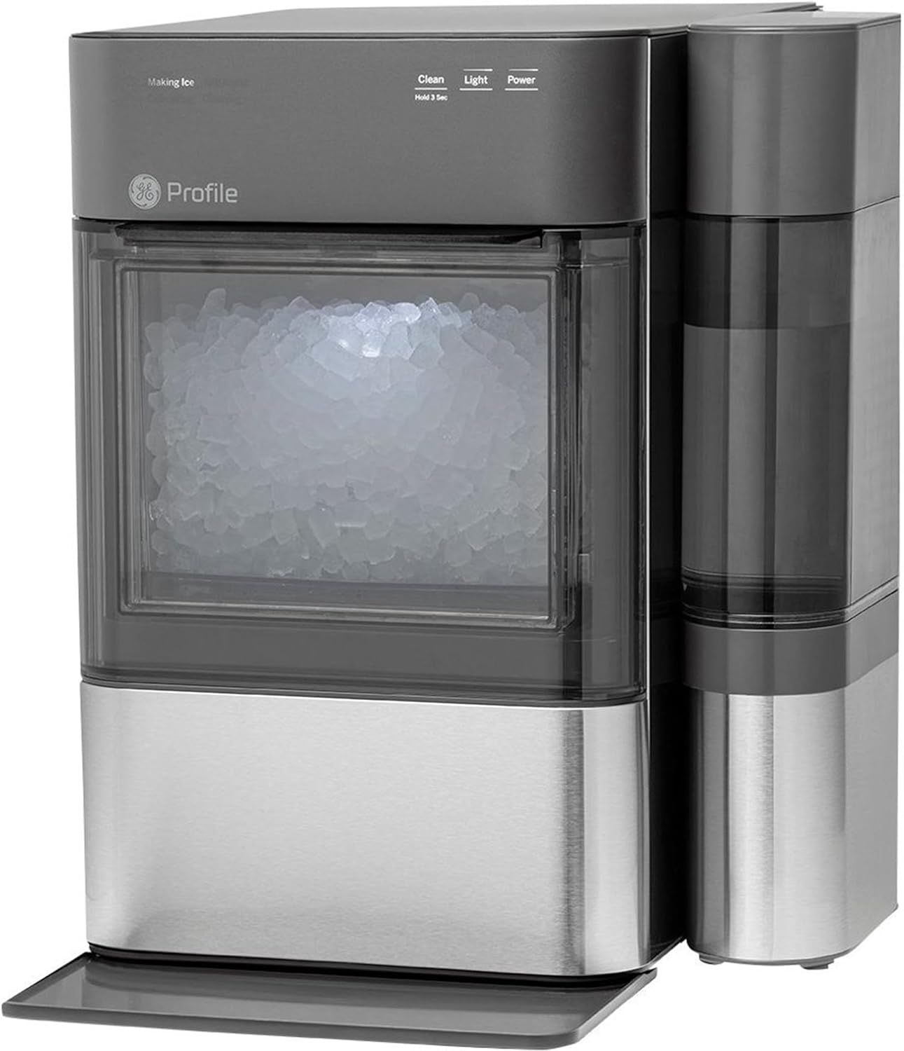 2.0 with 0.75 Gallon Tank, Chewable Crunchable Countertop Nugget Ice Maker, Scoop included, 38 lbs in 24 hours, Pellet Ice Machine with WiFi & Smart Connected, Stainless Steel