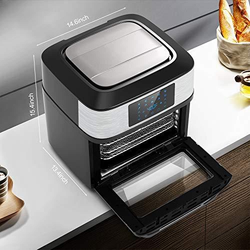 10-in-1 Air Fryer Oven, 20 Quart Airfryer Toaster Oven Combo, 1800W Large Air Fryers, Convection Toaster Oven with Rotisserie Dehydrator.