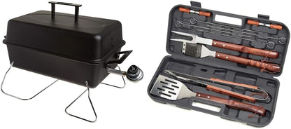 Portable Convective 1-Burner Stainless Steel Propane Gas Grill