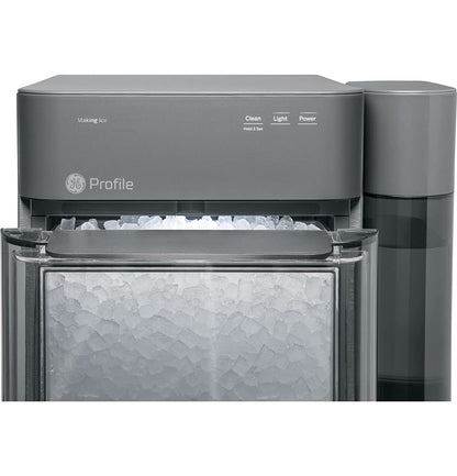 2.0 Countertop Nugget Ice Maker | Ice Machine with WiFi Connectivity | Smart Home Kitchen Essentials | Black Stainless