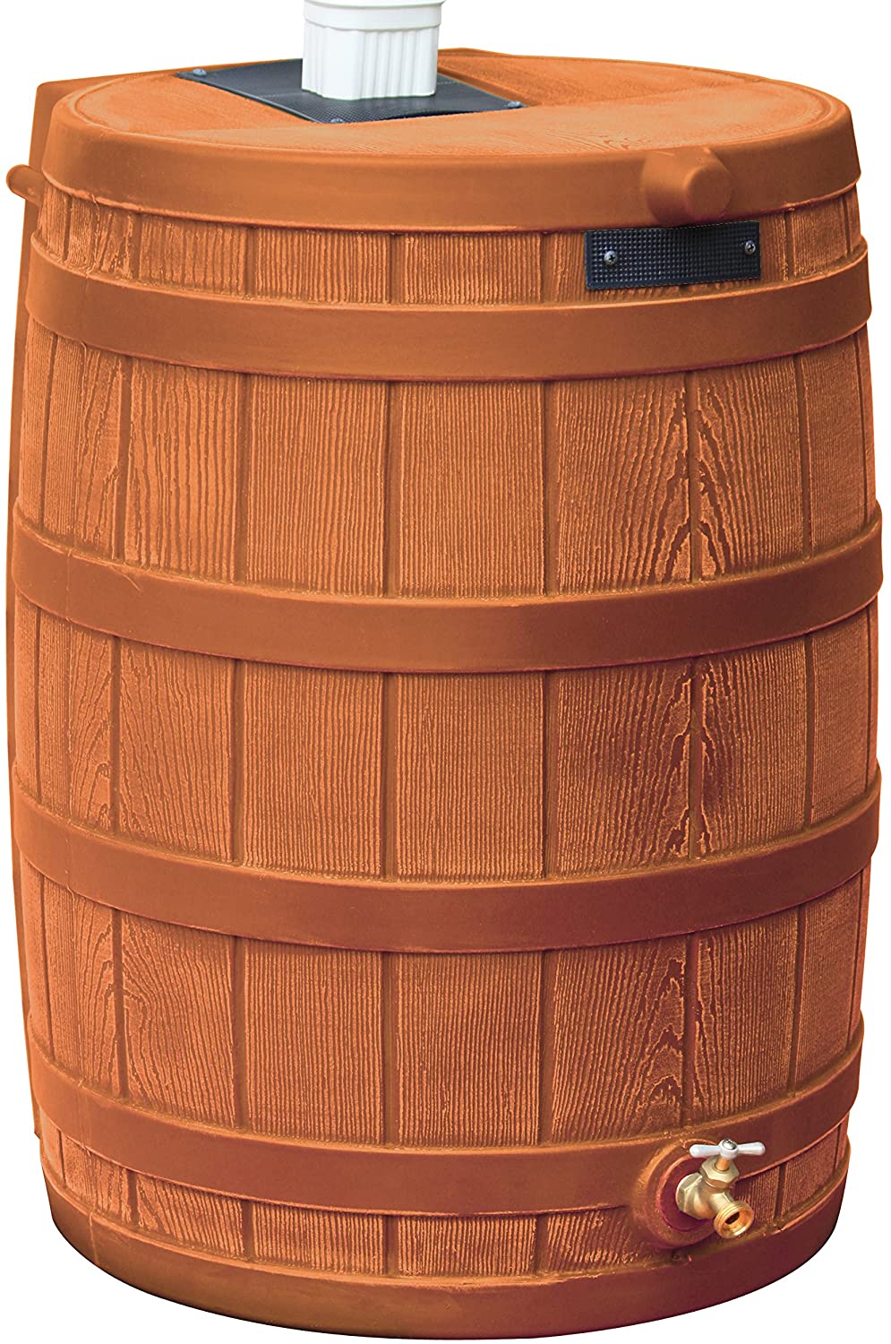 50 Gallon Plastic Outdoor Home Rain Barrel Water Storage Collector