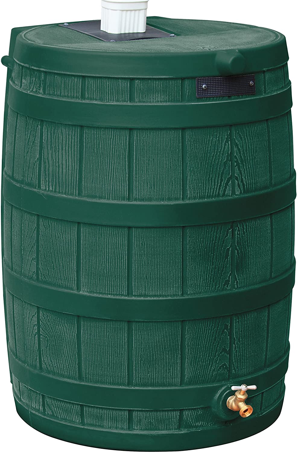 50 Gallon Plastic Outdoor Home Rain Barrel Water Storage Collector