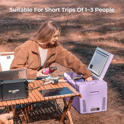 12 Volt Refrigerator 12V Car Fridge 23 Quart Portable Freezer Compressor Cooler 12/24V DC 110~240 Volt AC for Truck Van RV Camper SUV Travel Camping Road Trips Tailgating -7℉~50℉