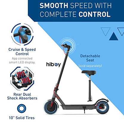 Folding Electric Scooter, 500W Motor, 10" Solid Tires