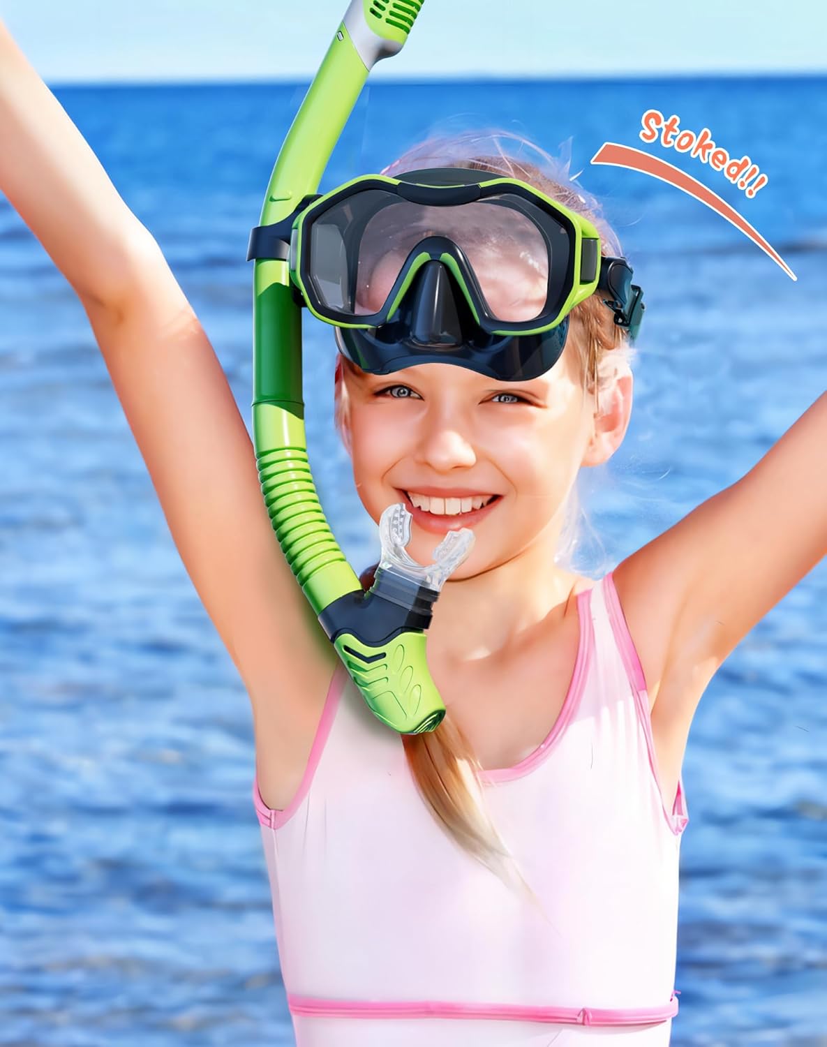 Snorkeling Gear for Adults, Dry-Top Snorkel Set, 180°Panoramic Wide View Diving Mask Breathing Freely Snorkel Mask for Snorkeling Scuba Diving Swimming Travel