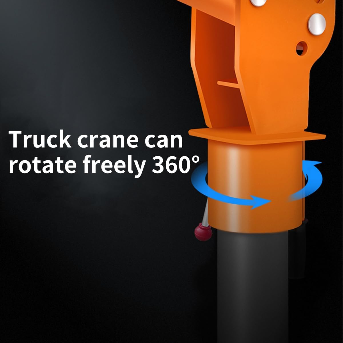 1100lb Folding Dismountable Household Hoist Truck Crane with Electric Hoist (110V) – 880lb Pulling Force, Jib Cranes for Factory, Warehouse, Construction