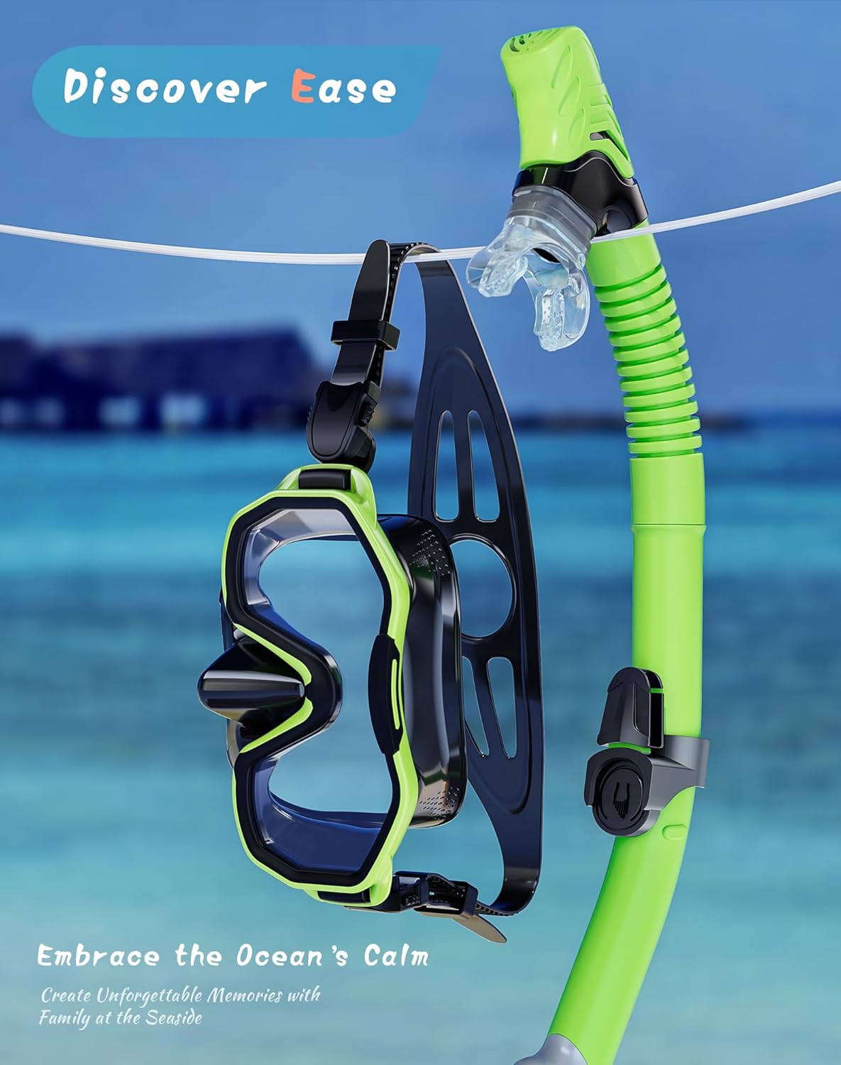 Snorkeling Gear for Adults, Dry-Top Snorkel Set, 180°Panoramic Wide View Diving Mask Breathing Freely Snorkel Mask for Snorkeling Scuba Diving Swimming Travel