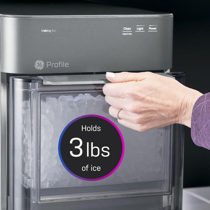 2.0 with 0.75 Gallon Tank, Chewable Crunchable Countertop Nugget Ice Maker, Scoop included, 38 lbs in 24 hours, Pellet Ice Machine with WiFi & Smart Connected, Stainless Steel