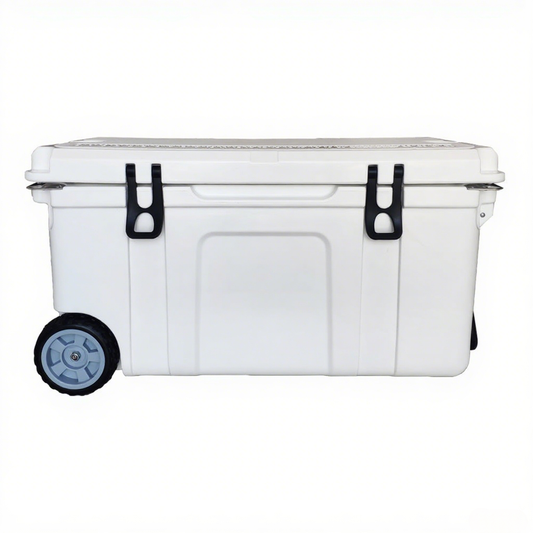 79 Quart Rolling Ice Chest Cooler Camping Insulated Lockable