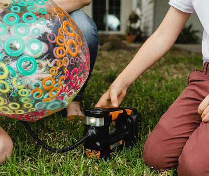 20V MAX Cordless Multi-Function Air Pump Inflator (1 x 2.0aH Battery and 1 x Charger Included) - Black