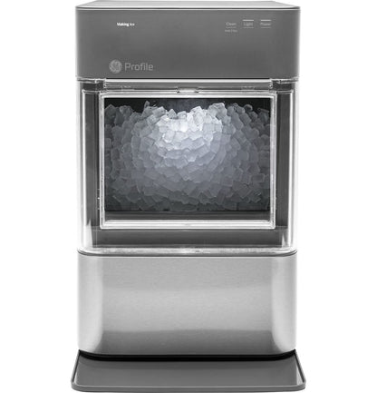 2.0 Countertop Nugget Ice Maker | Ice Machine with WiFi Connectivity | Smart Home Kitchen Essentials | Black Stainless